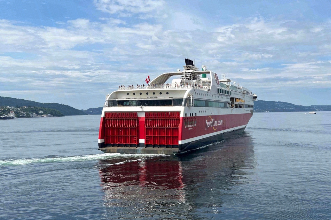 Fjord-Line-Fähre in Bergen